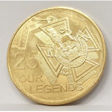 AUSTRALIA 2016 . TWENTY-FIVE 25 CENTS COIN . OUR LEGENDS . APPROVED TENDER
